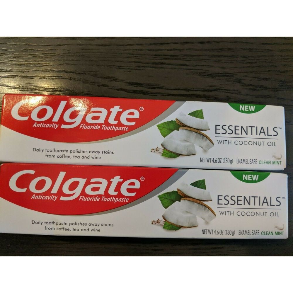 2 Colgate Toothpaste Whitening Coconut Oil 4.6 oz